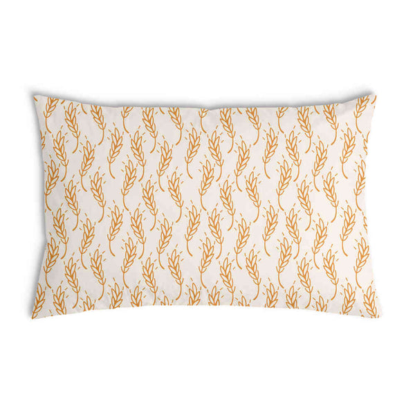 Health pillow white with yellow wheat