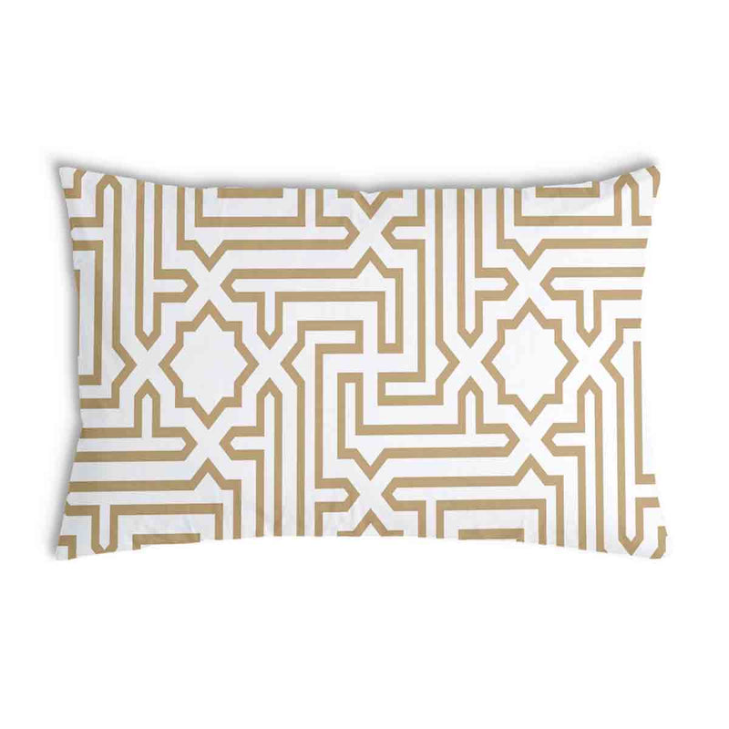 Health pillow beige with shapes