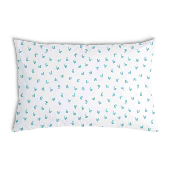 Cuscino sanitario bianco con cuoricini blu