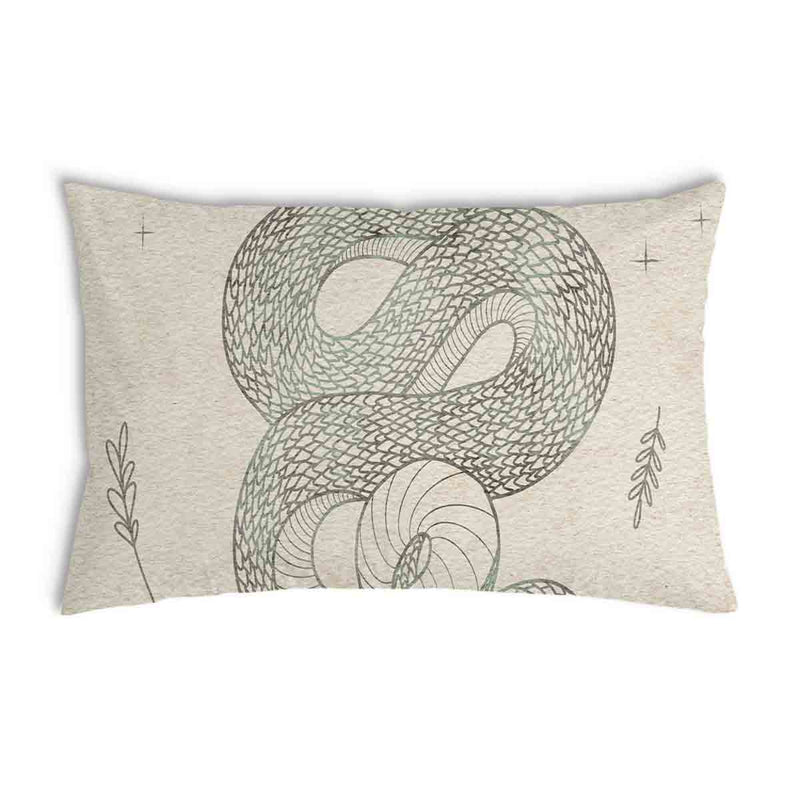 Health pillow beige with snake