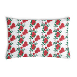 Health pillow white with rose bush