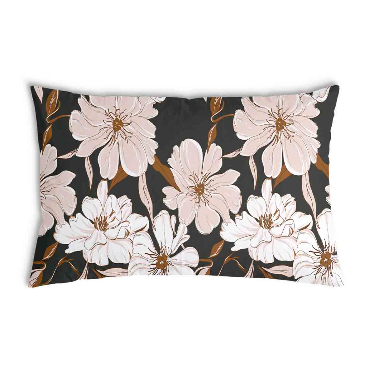 Health pillow with pink aster flowers