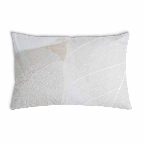 Health pillow, grey with white pattern.