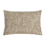 Health pillow beige with black leaf pattern