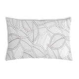 Almohada de salud con hojas de palma grises