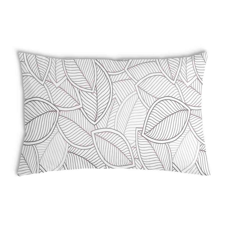 Almohada de salud con hojas de palma grises