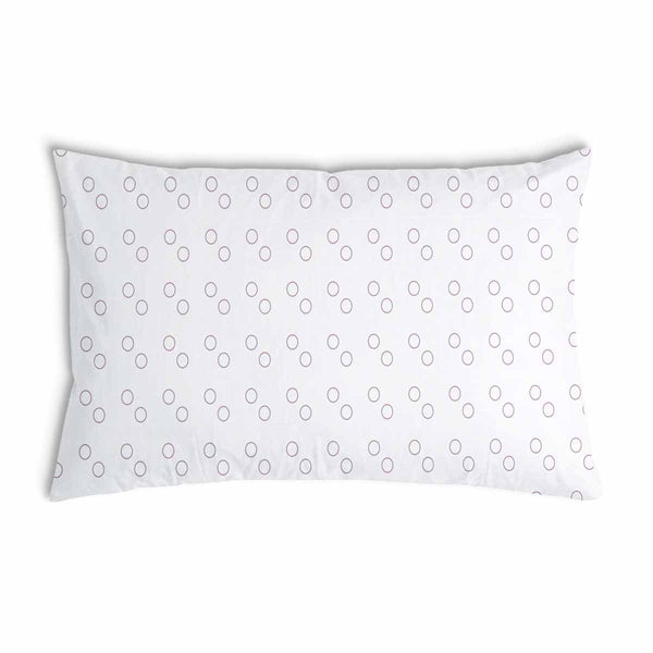 Health pillow, white with circles