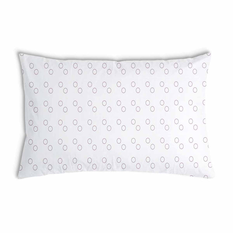Health pillow, white with circles