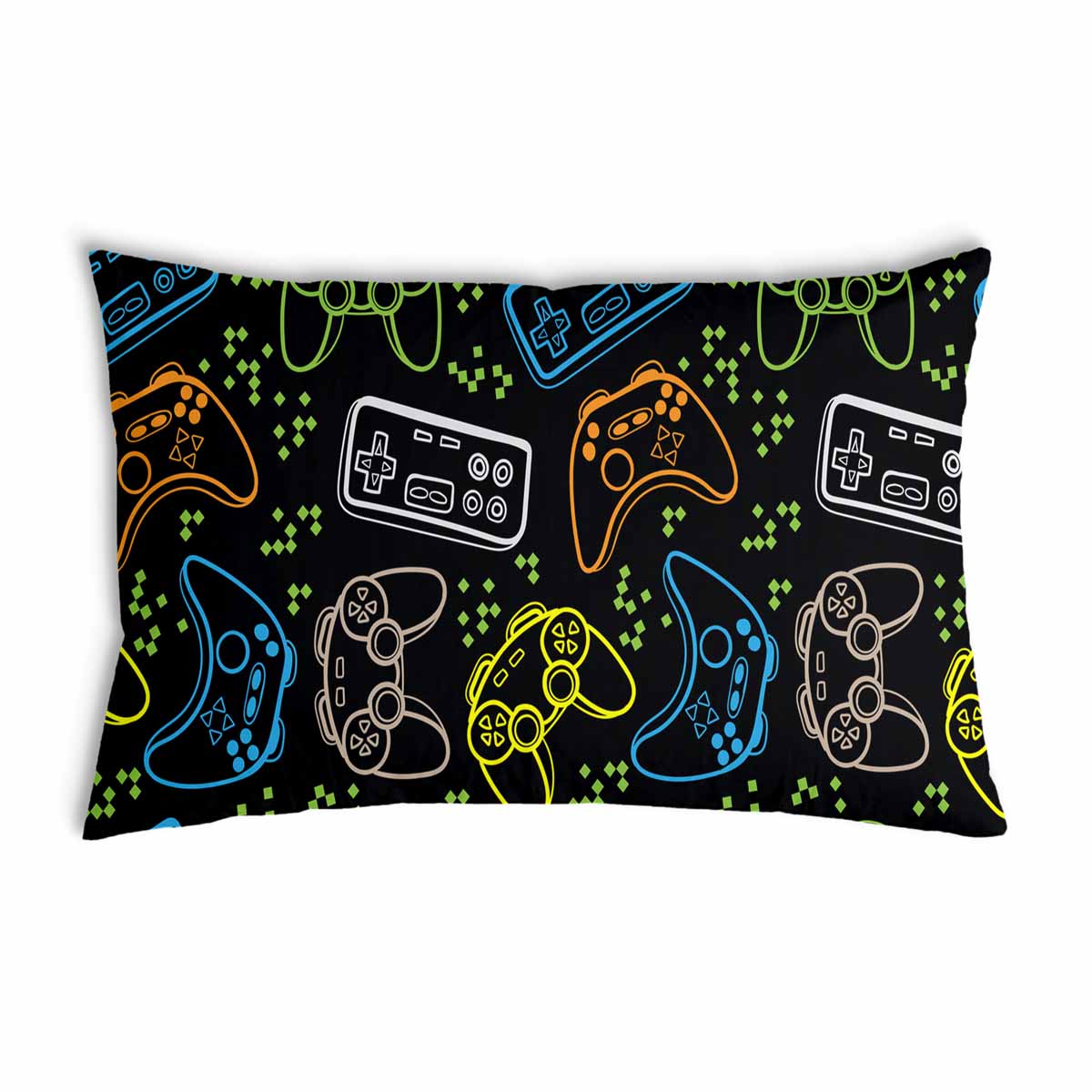 Health Pillow Black with Game Consoles