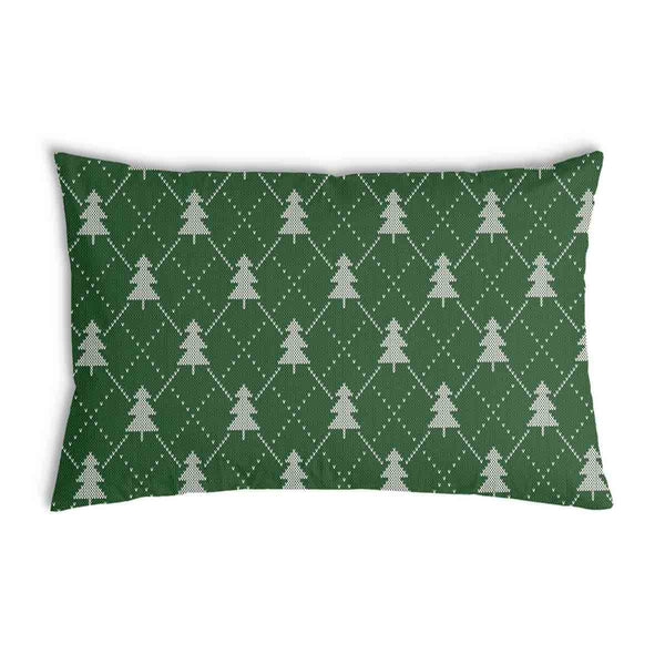 Cuscino salute verde con alberi di abete