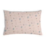 Health pillow, pink plants