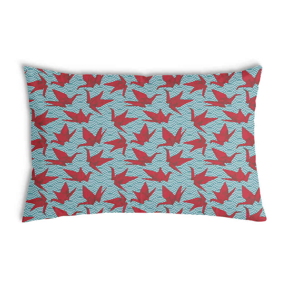 Cuscino salute rosso origami