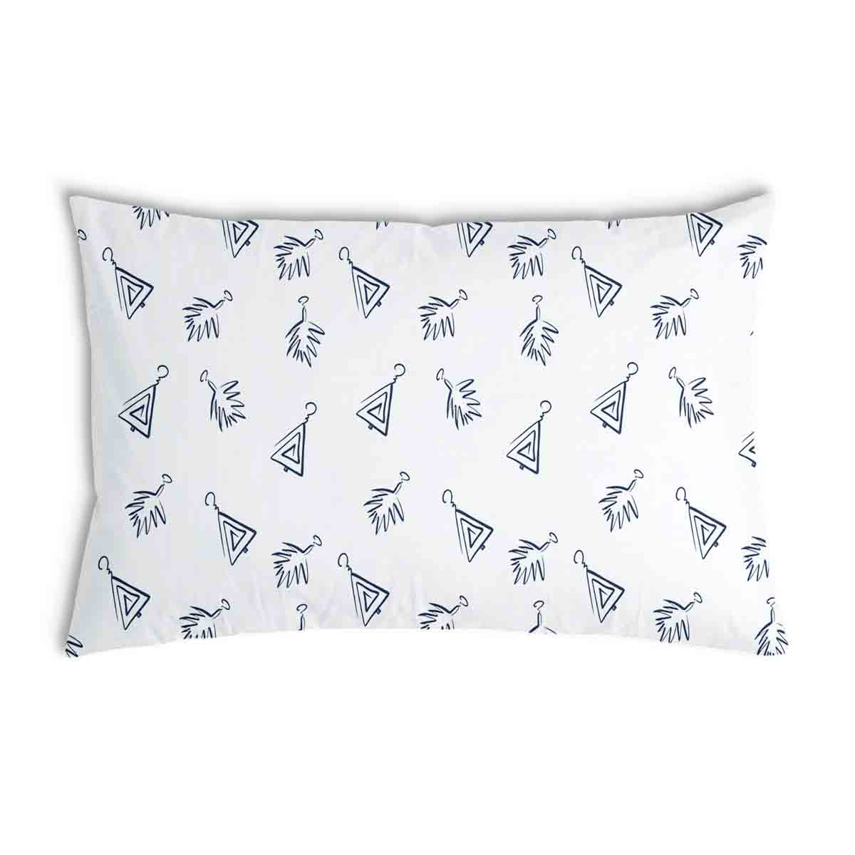 Health Pillow White with Boho Earrings