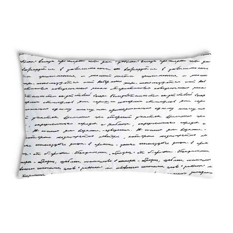Almohada de salud blanca con inscripción
