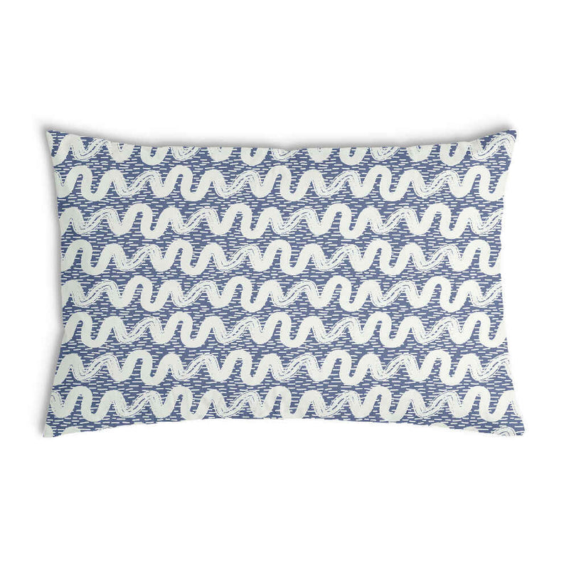 Cuscino sanitario onde bianche blu