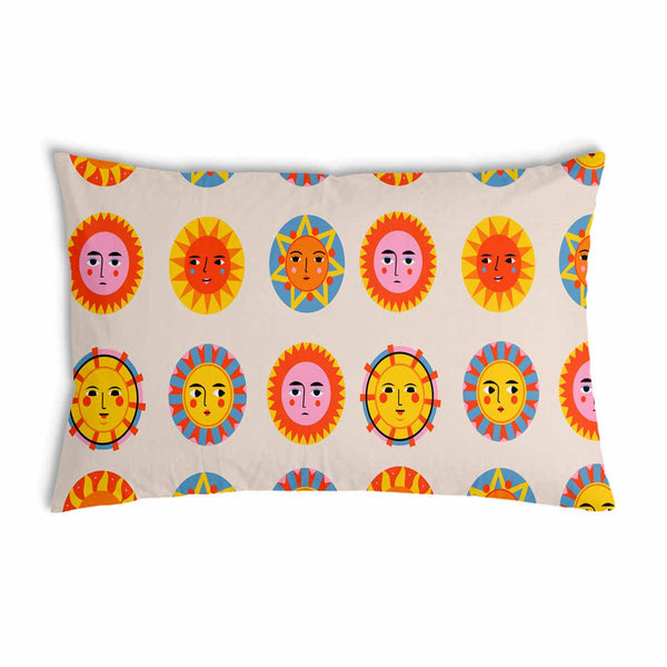 Health pillow beige with suns