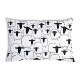 Cuscino sanitario bianco con pecore