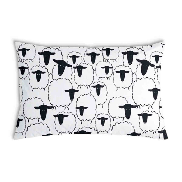 Cuscino sanitario bianco con pecore