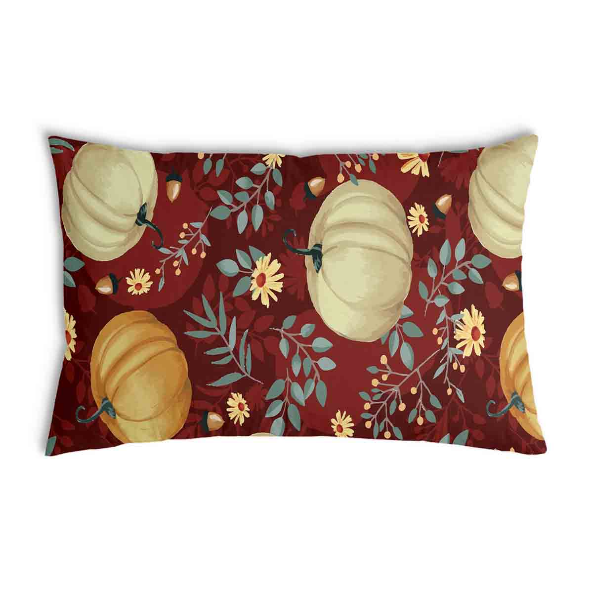 Health pillow red with pumpkins