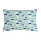 Cuscino salute verde con balene