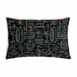 Health pillow with green Hawaiian pattern