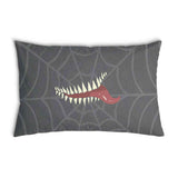 Health pillow, grey, spiderweb pattern.