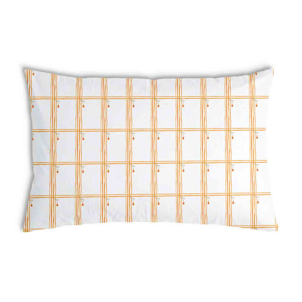 Cuscino salute giallo a quadri