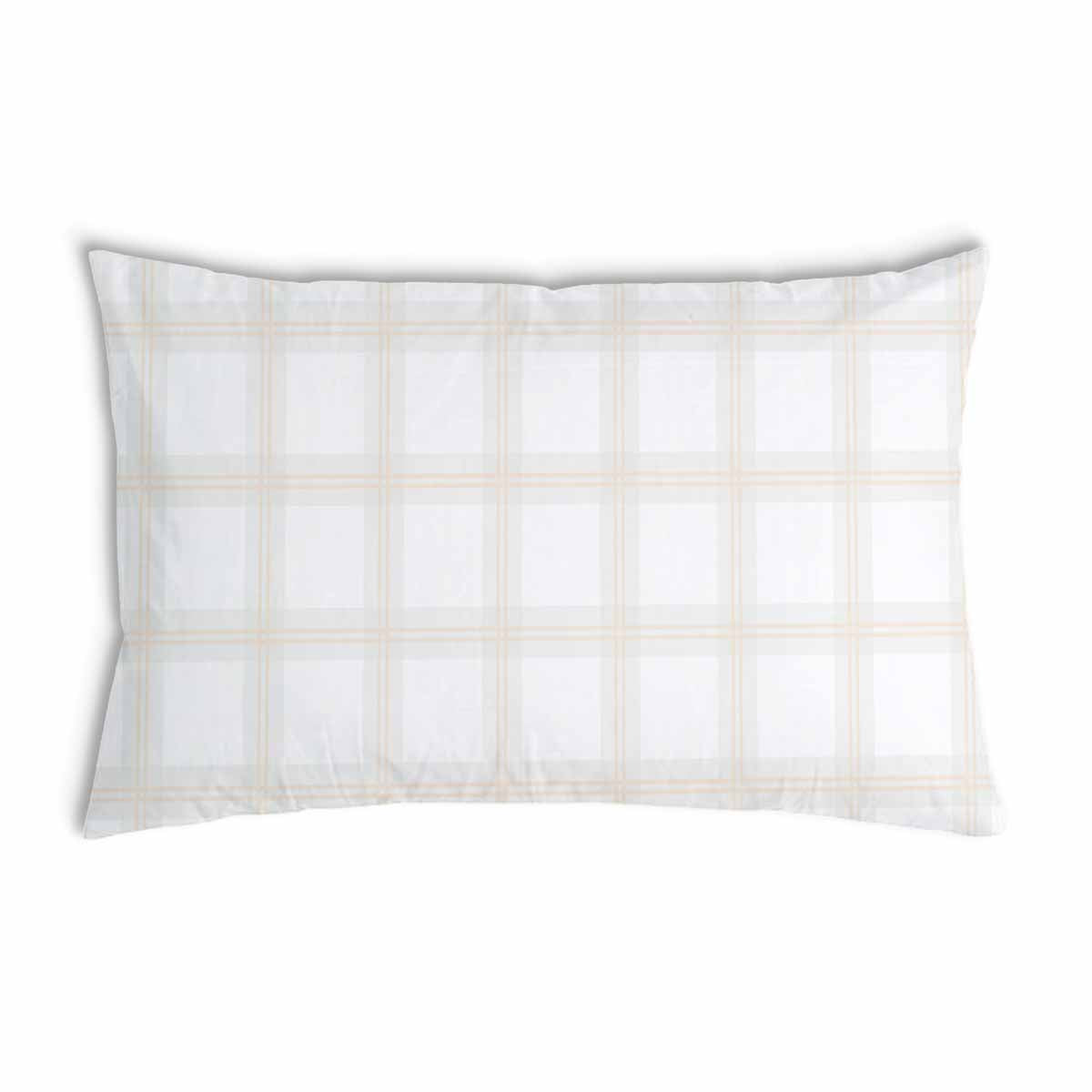 Health Pillow Orange Green Checkered
