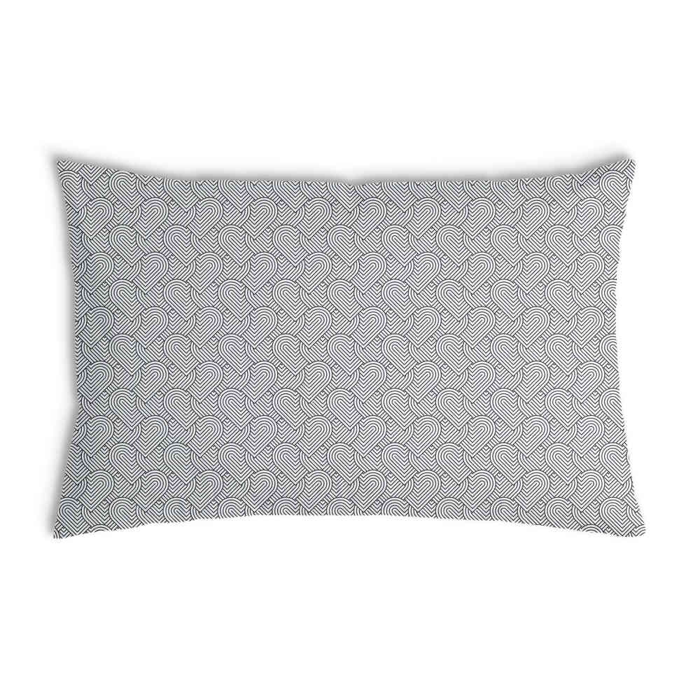 Cuscino salute grigio cuori geometrici