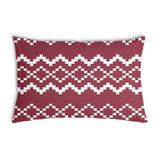 Gezondheidskussen met rood kerstpatroon