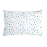 Cuscino sanitario bianco con cuoricini blu