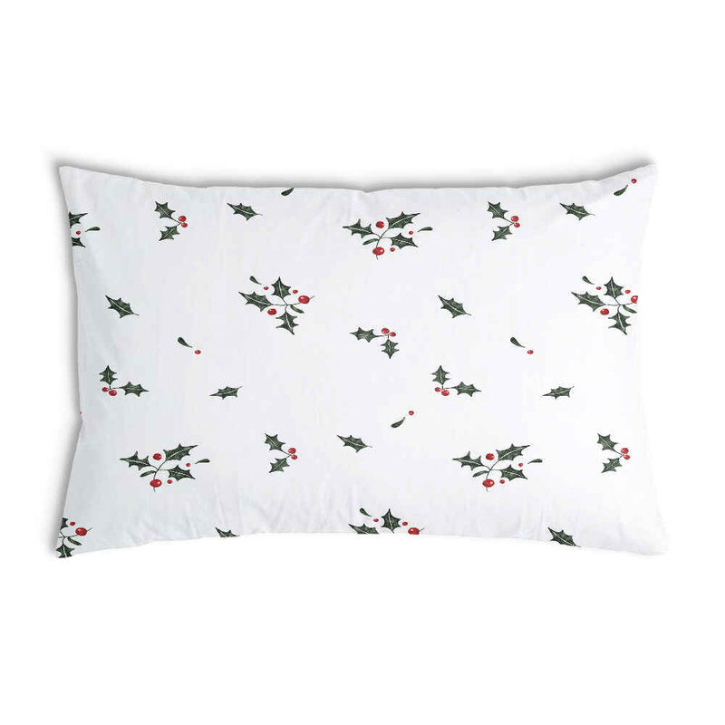 Cuscino sanitario bianco rametti di vischio