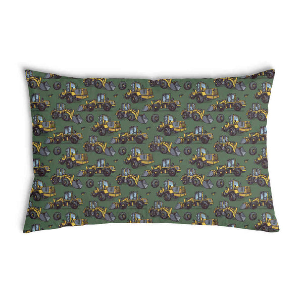 Green Tractor Health Pillow