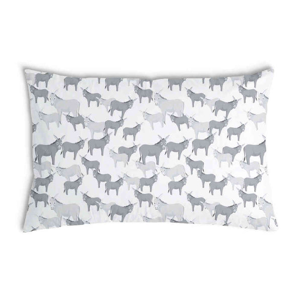 Health pillow grey with donkeys