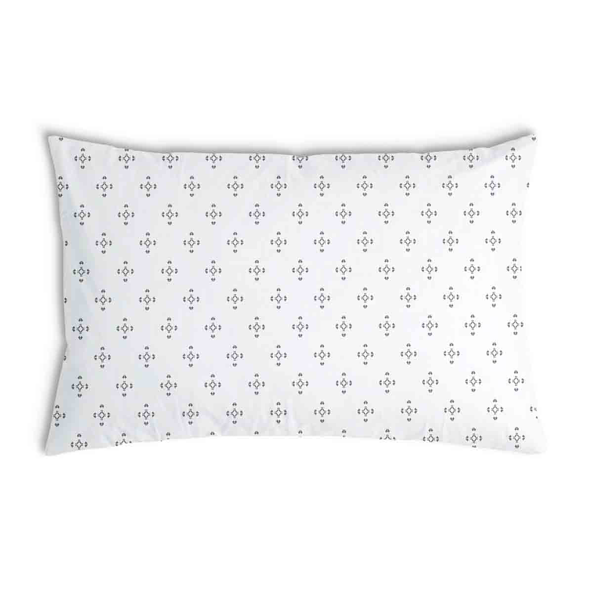 Health Pillow White Squares