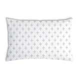 Almohada de salud blanca con cuadrados
