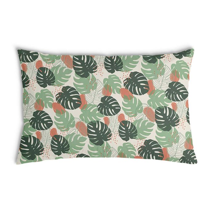 Health pillow, light green Monstera