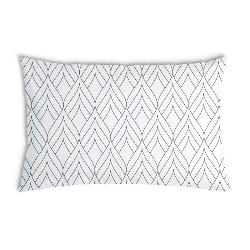 Almohada de salud blanca con formas 3D