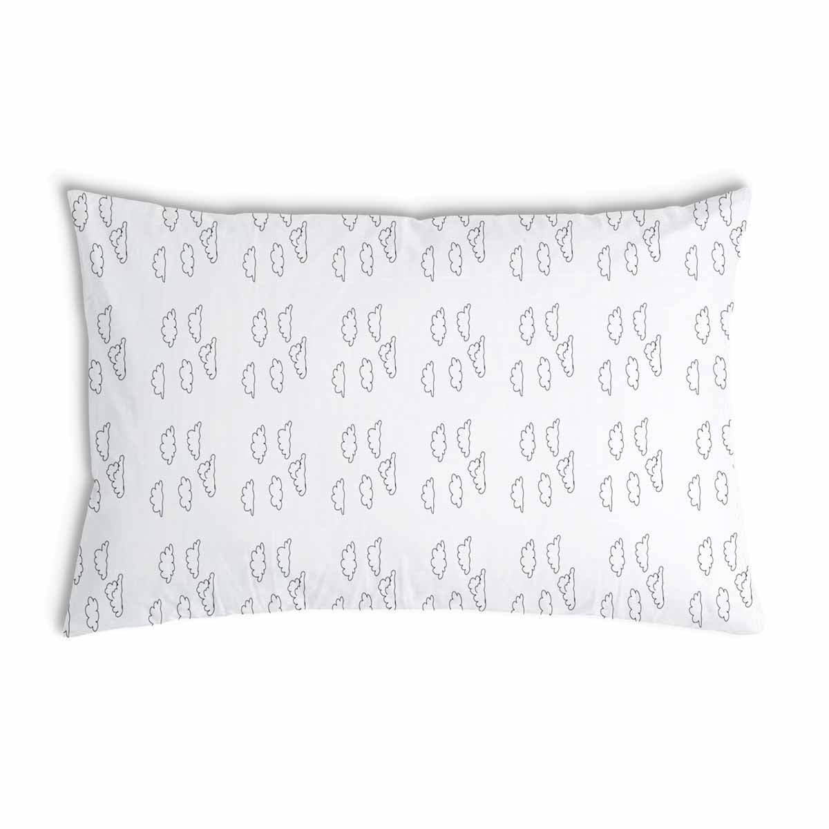 Health Pillow White with Clouds