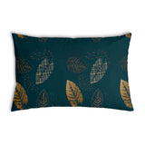 Health pillow green with golden leaf