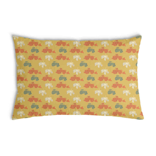 Health pillow orange with tractors