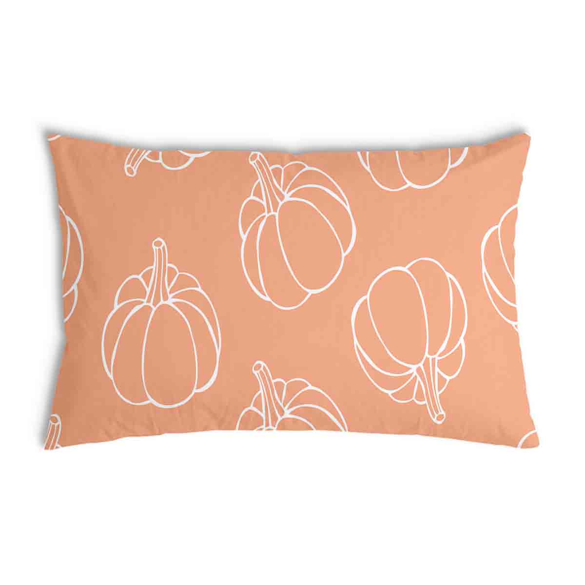 Almohada de salud naranja con calabaza