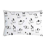 Cuscino sanitario bianco con cani
