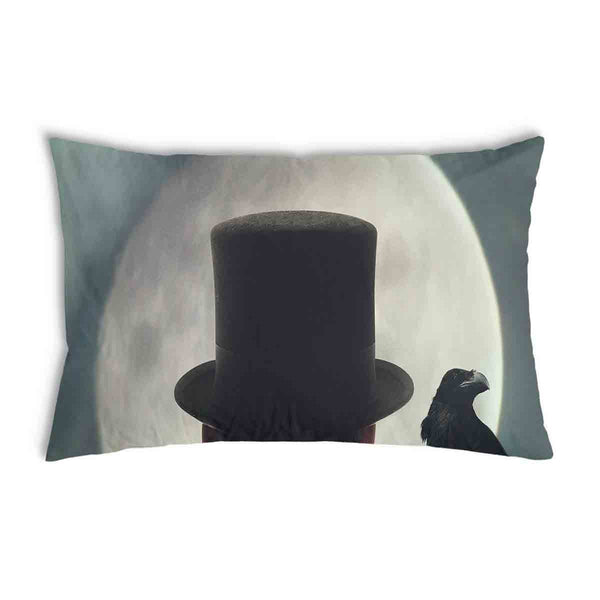 Cuscino salute uomo alla luce della luna