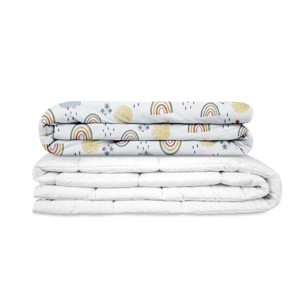 Coperta terapeutica originale - Coperta ponderata arcobaleno con rivestimento in cotone per bambini