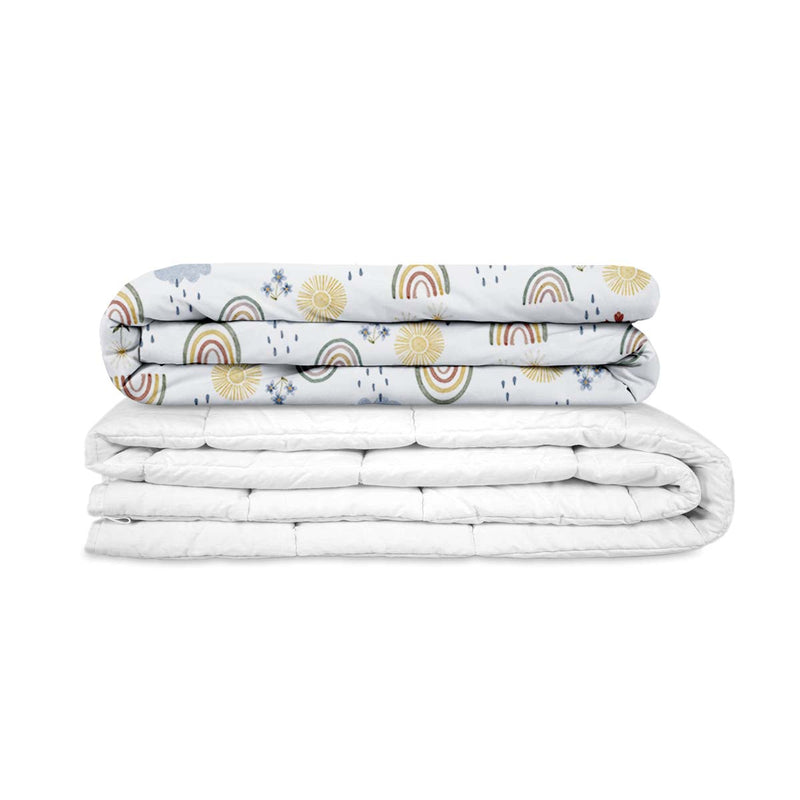 Original Therapy Blanket - Rainbow Weighted Blanket with Cotton Cover for Children