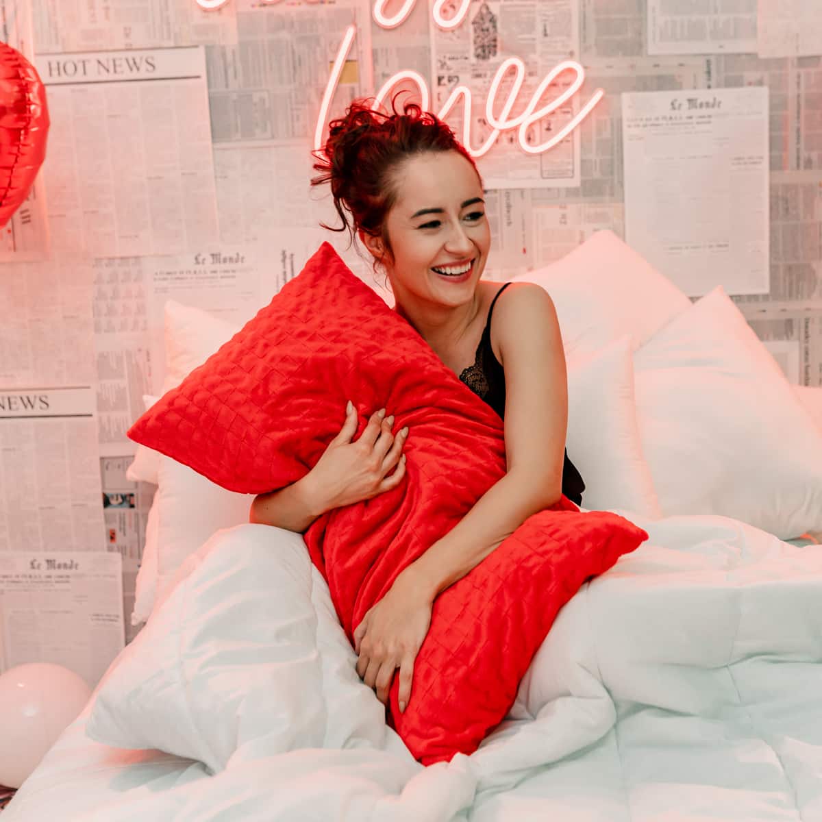 Rode gezondheidskussen voor volwassenen