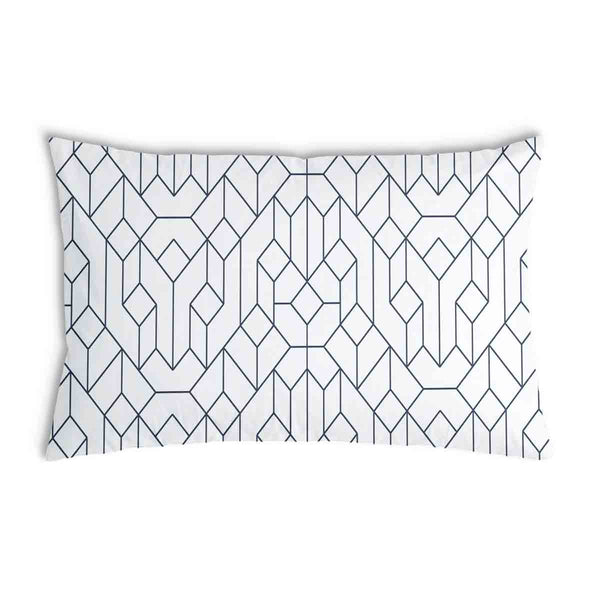 Almohada de salud blanca con patrón negro