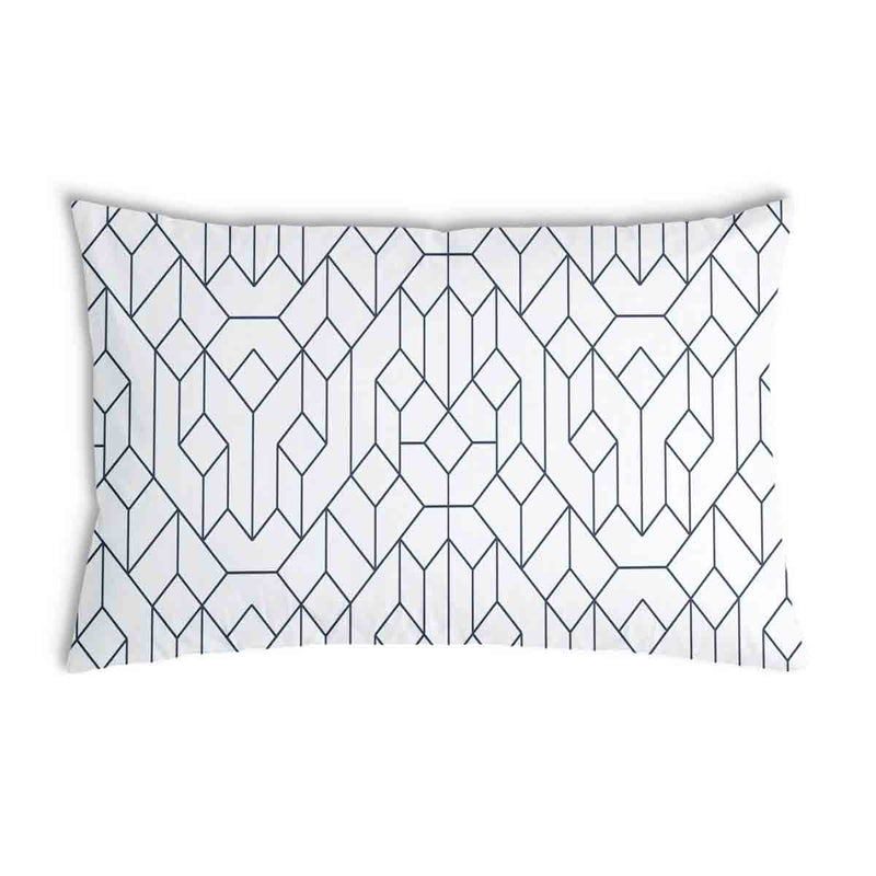 Almohada de salud blanca con patrón negro