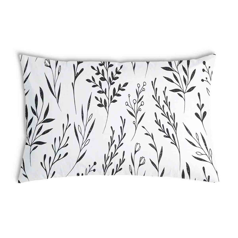 Health pillow white with black branches